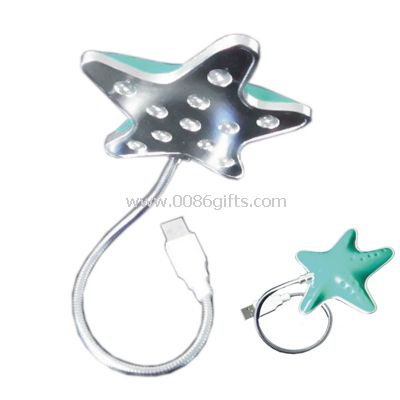 LED USB lamp in sea star style
