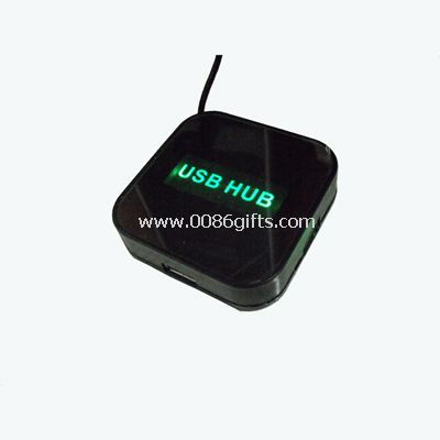 4 Ports USB-HUB mit LED-Hintergrundbeleuchtung
