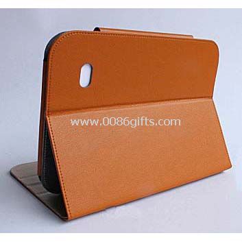 Leatherette case with stand for 7inch Samsung galaxy P6200