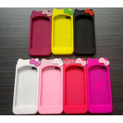 Lovely bowknot silicone case for iPhone 5