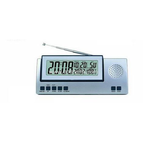 LCD Radio klokke med kalender