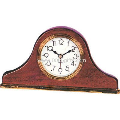 Relógio de mesa de madeira
