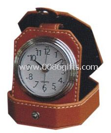 leather Pocket travel clock
