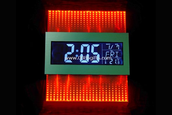 Digital klokke med bakgrunnsbelysning