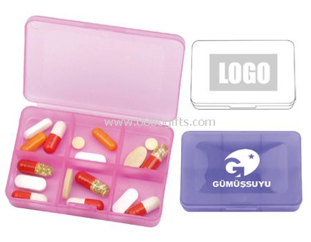 6 Fächer Pill Box