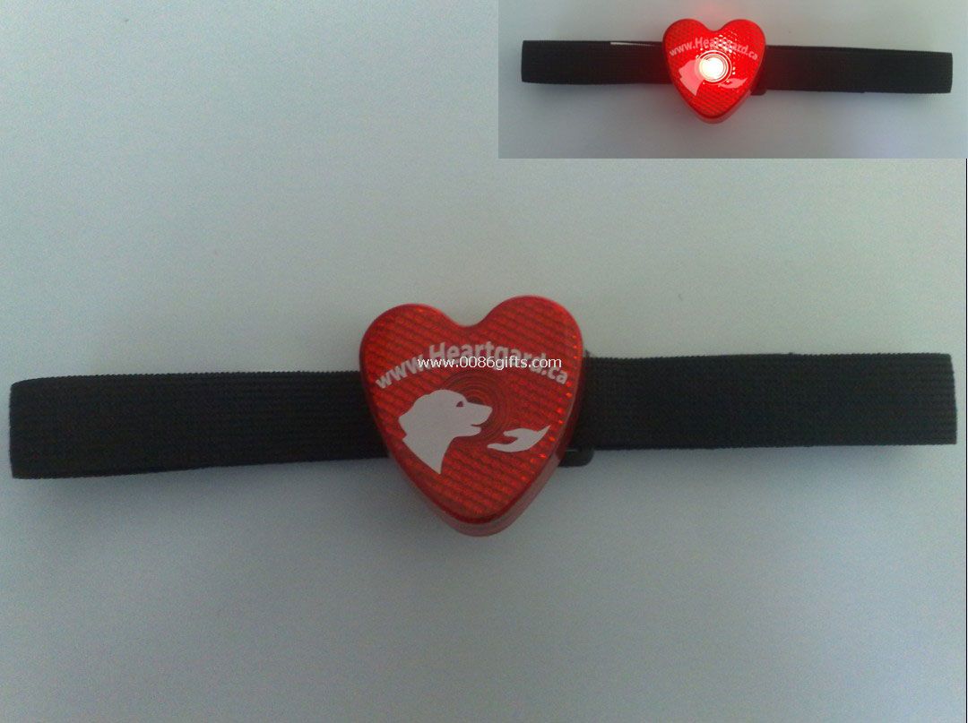 led arm heart shape safety light