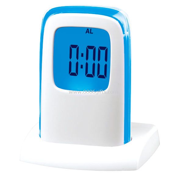 Push Panel Color-Changing LCD Clock