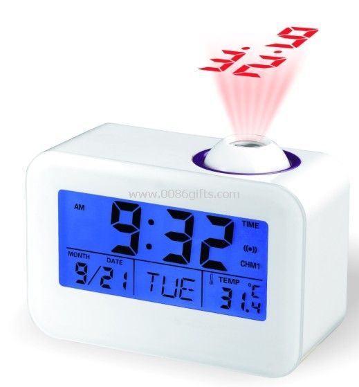 Projection clock with calendar