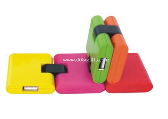 Farverige foldbar 4 port USB HUB
