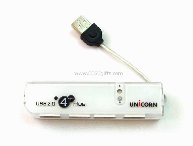 Mini USB 2,0 4 portas Hub
