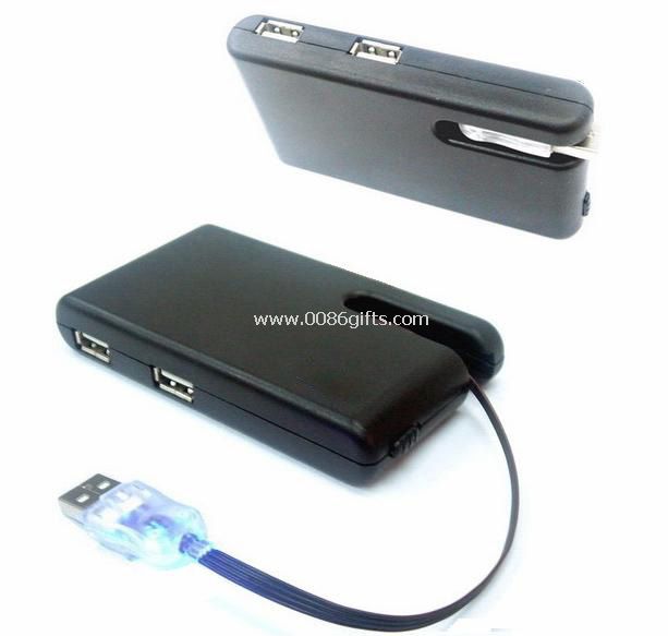 Retractable USB HUB 4 porttinen