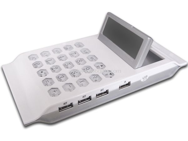 USB 4-port HUB med kalkulator
