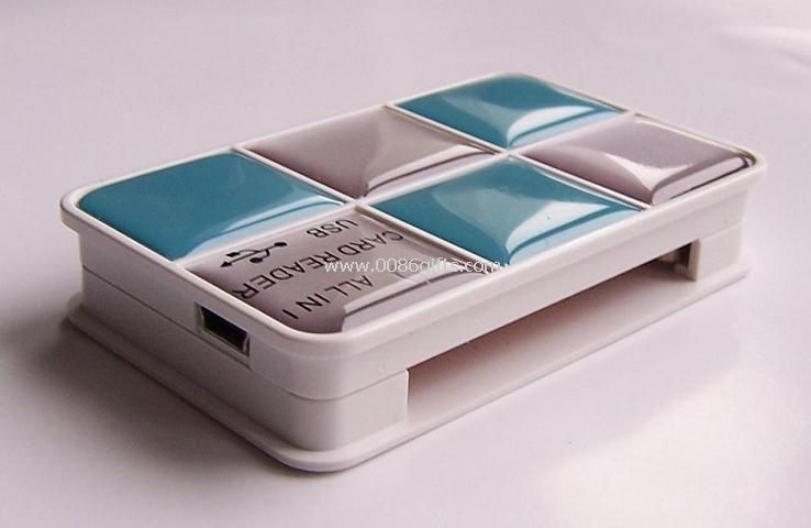 Plastic all in one card reader