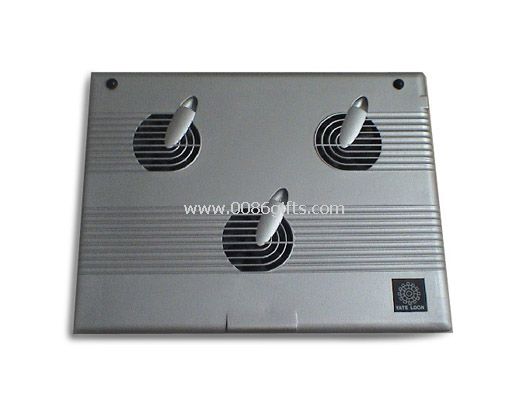 3 fans Plastic laptop cooling pad