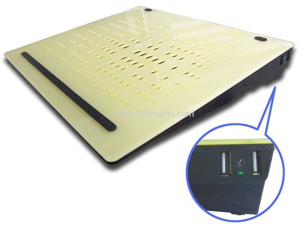 Kunststoff 2 Lüfter Laptop cooling pad