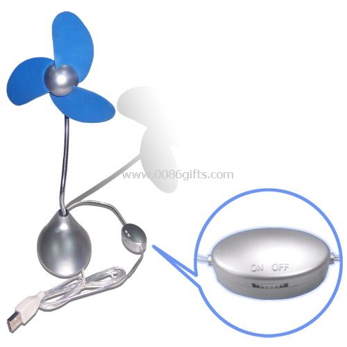 USB FAN with blue leave