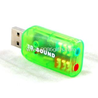 Placa de som USB 3D