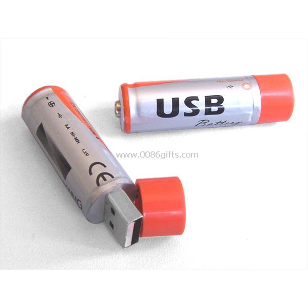 Pilas recargables USB