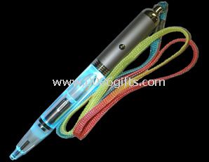 Light up pen with lanyad