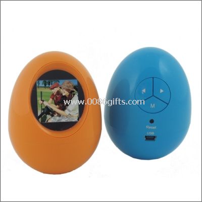Yumurta Şekil 1.5 inç dijital fotoğraf çerçevesi