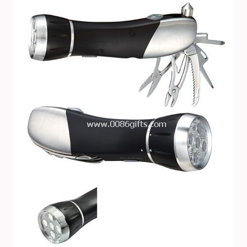 Lanterna de LED multifuncional com multi ferramenta