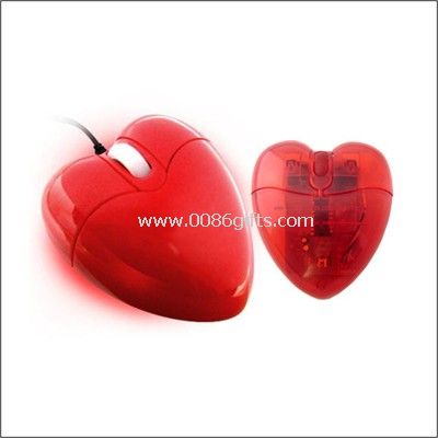 Mouse ottico forma di cuore 3D