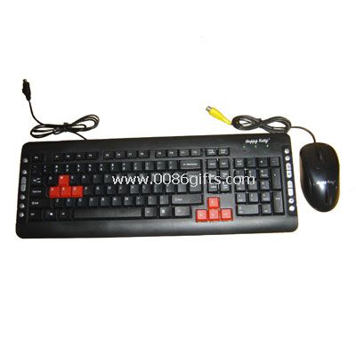 teclado multimedia con ratón