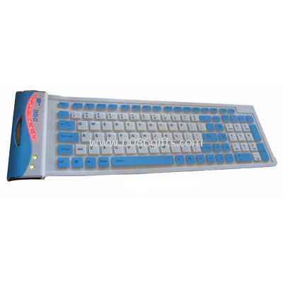 Silicone clavier pliable