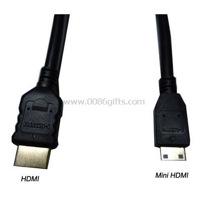19 pin HDMI han til Mini HDMI-kabel