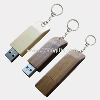 Schlüsselanhänger aus Holz USB-Stick