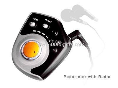 Pedometer multifungsi dengan Radio