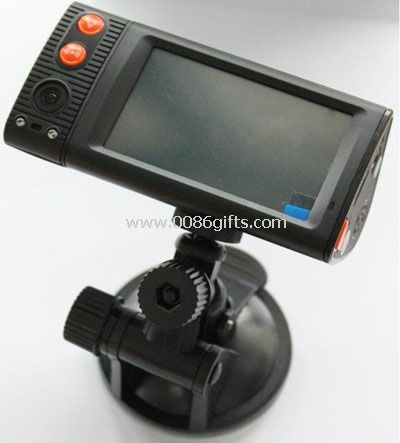 Çift kamera araba DVR 3,0 inç dokunmatik ekran araba kara kutu GPS G-duyumsal