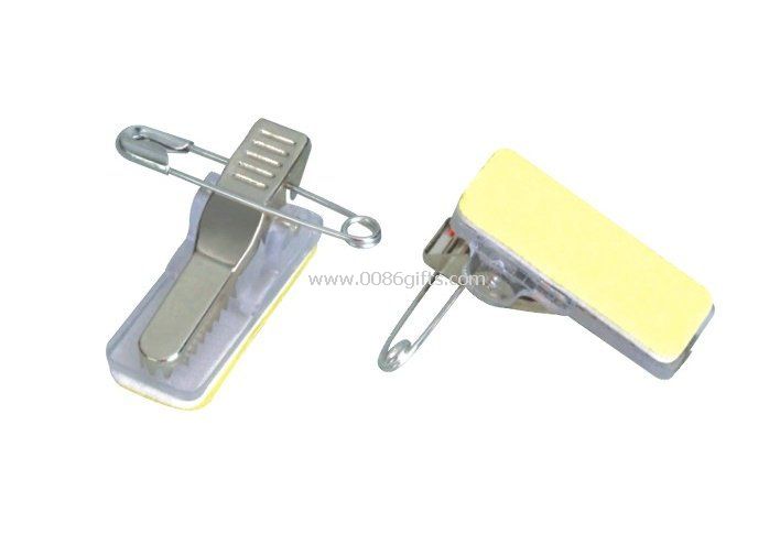 Broş PIN basınç duyarlı timsah yapıştırıcı rozet tutucu klip