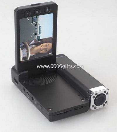 FULL HD 1080P dobbelt objektiv bil dvr kameraet bilen svart boks