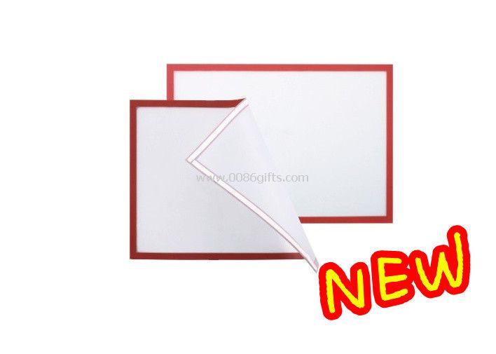 Glass or white board drawing PVC Magnetic File Holders with soft Adhesive tape
