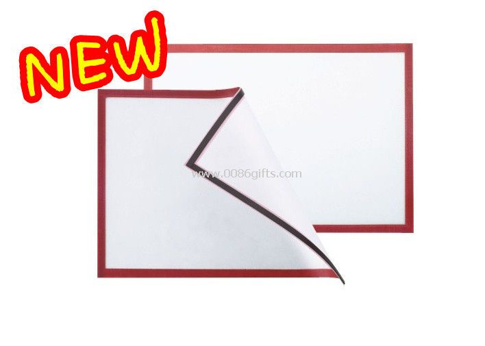 Adhesive A3 PVC soft Magnetic File Holders for Steel sheet notice and drawing