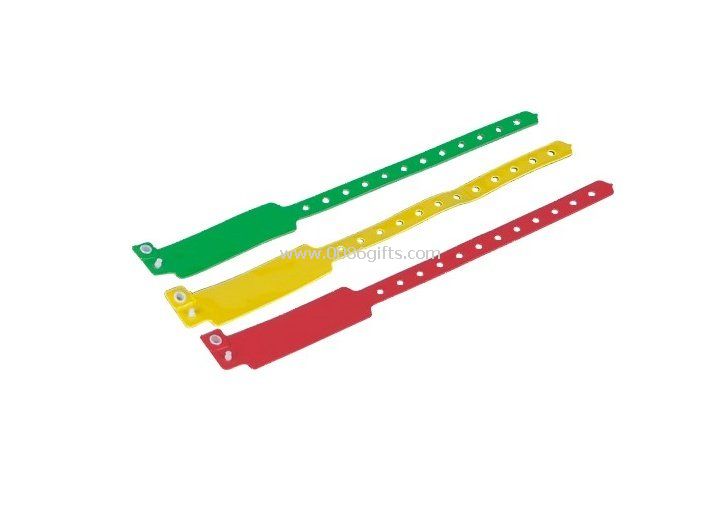 Gravação descartável no logotipo de PVC impressão personalizada bracelete de identificação médica