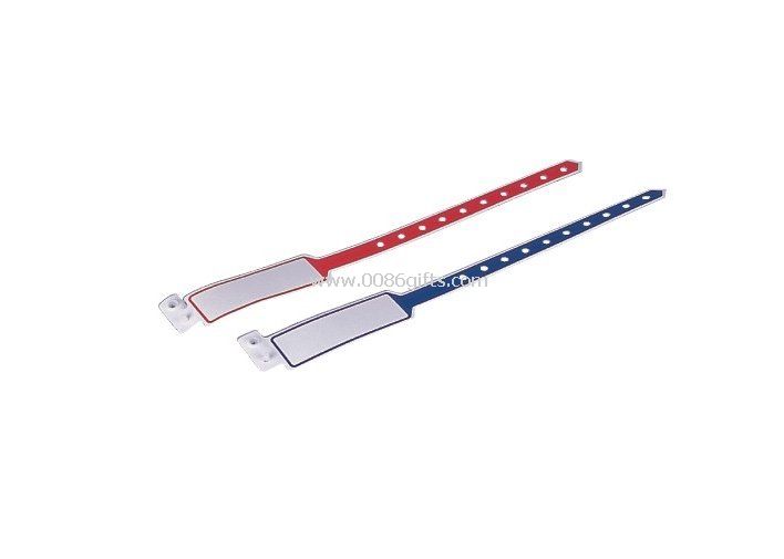 Bracelete de identificação médica Noctilucent PVC crianças hospitalCustom o nome