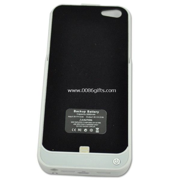 Caso de bateria recarregável externa elegante iphone 5