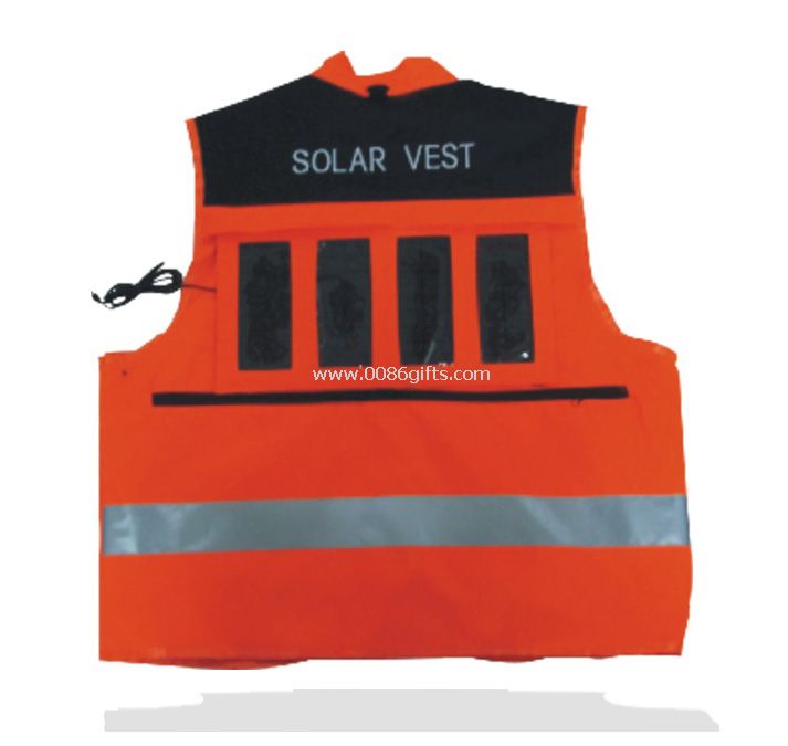 waistcoat with solar power system