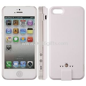 Vysoce kvalitní Power Pack pouzdro kryt pro iPhone 5 bílé 2600mAh