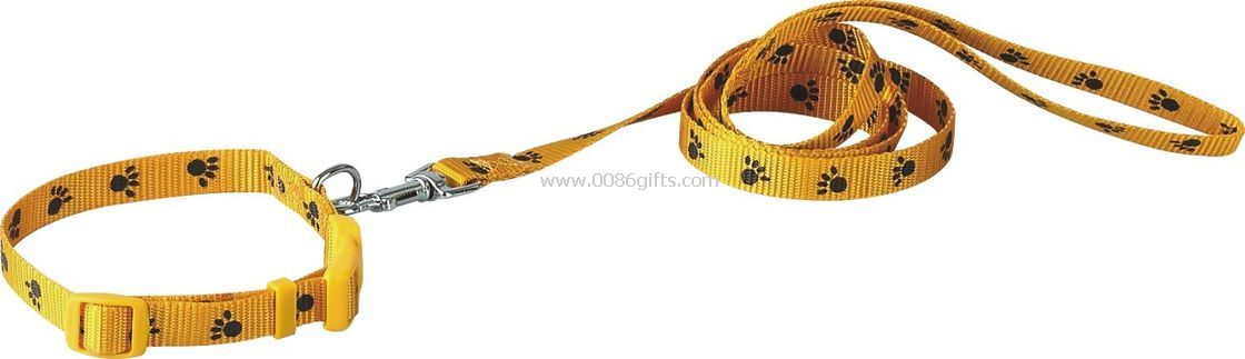 Strong Polyester Or Nylon Material Pet Leashes With Adjustable Collar Strap
