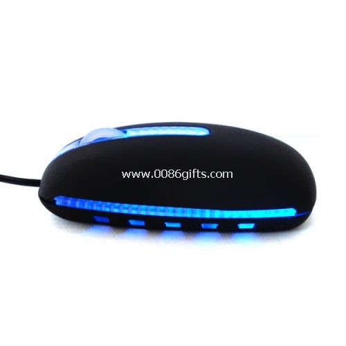 USB-mus med lys