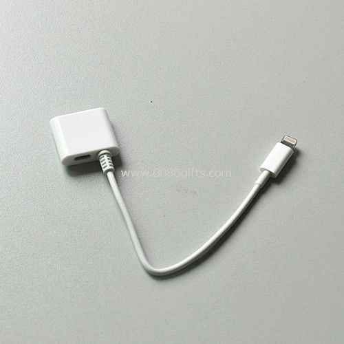 2in1 adapter with cable for mobile phone