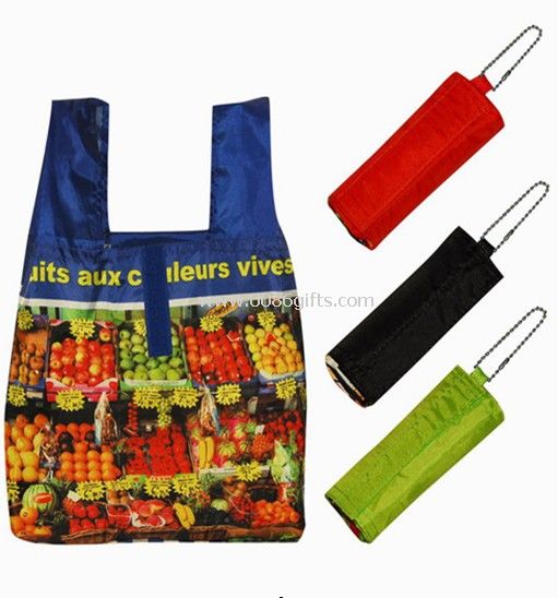 190T polyester Folable shopping Bag
