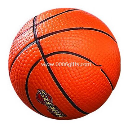 Basketball shape stress ball