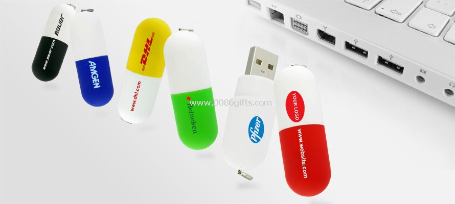 Pill shape USB Flash Drive