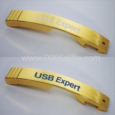 Abridor de garrafa de ouro promocional USB Flash Drives