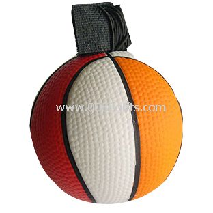 Basketball shape stress ball