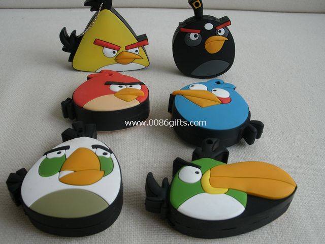 Impulsión del flash del usb promocional unidad flash de la forma de Angry Birds